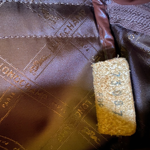 LONGCHAMP VINTAGE CAMEL TAN GENUINE LEATHER Backpack GORG RARE LUX $ FIRM - Picture 7 of 16